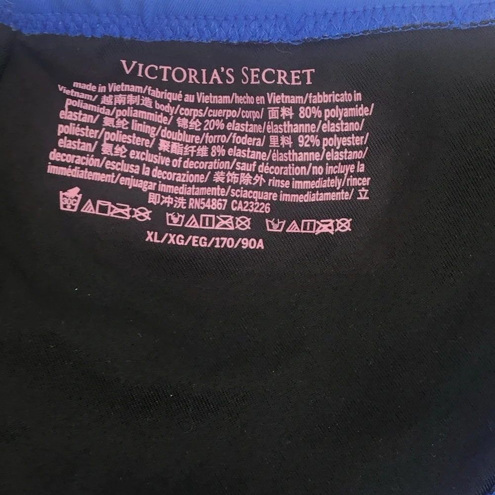 Victoria’s Secret Zuma Itsy Back Ruched Swim Bikini Bottom Blue‎ XL